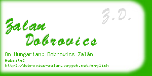 zalan dobrovics business card